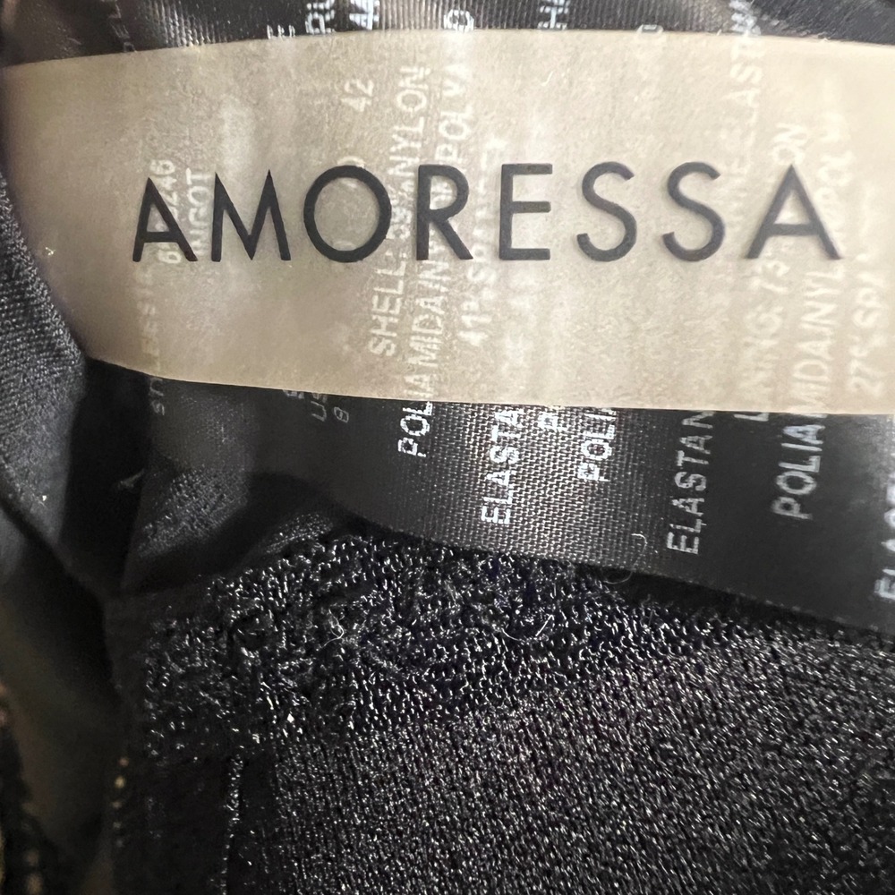 Amoressa by Miracle Suit Dijon Ingot Printed Mesh One-Piece Swimsuit, US Size 8 - Picture 5 of 15